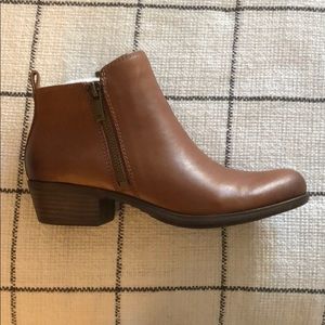 Lucky Brand Basel Booties in Toffee